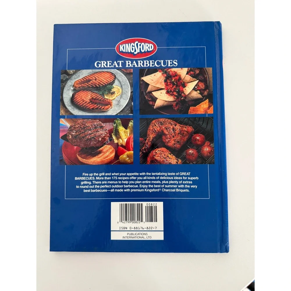 Kingsford Great Barbecues Cookbook Hardcover Spiral 175+ Recipes Grilling BBQ